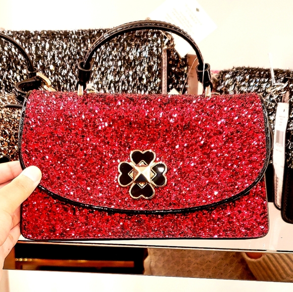 kate spade Handbags - KATE SPADE MINI TOP HANDLE CROSSBDY ODETTE GLITTER